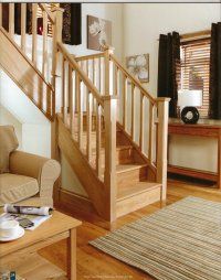 oak spindle stairs